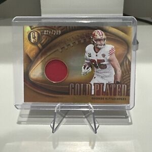 2022 Gold Standard Card Gold Plated George Kittle Worn & Used Patch /299 49ers
