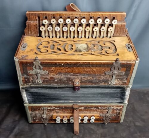 New ListingKoch Accordian | Antique Wood Musical Instrument Rare Vintage HTF | SEE DESC