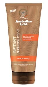 Australian Gold Instant Sunless Tanning Lotion Medium Bronze  6 oz New