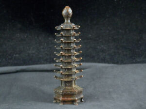 New ListingBeautiful Chinese Bronze Hand Made *Tower* Statue BB130