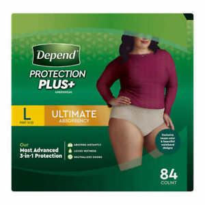 Depend FIT-FLEX Underwear for Women Size: Large - 84Ct - Free Shipping!
