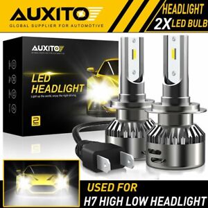 2X AUXITO H7 White LED Headlight Bulb High/Low Beam Fog 9000LM kit 6000K EOA (For: 2012 Mazda 6)