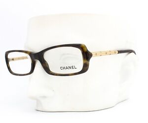 Chanel 3218 714 Eyeglasses Glasses Brown Havana w/ Gold Temples 53-16-135