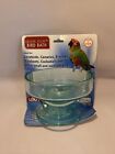 Lixit Quick Lock Bird Cage Bath for Lovebirds Canaries Finches Parakeets NEW