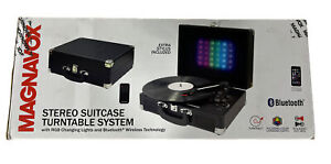 Magnavox Suitcase Turntable 3-Speed Bluetooth 3-in-1 System SEALED NEW IN Box