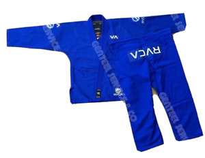 BLUE BJJ Gi Shoyoroll Cut RVCA 450 Uniform Pearl Weave 100% Cotton Kimono A1 Gis