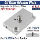 New ListingFor 2N 9N 8N Ford Tractor Spin On Oil Filter Adapter Bolt On With 1/8 Npt Holes