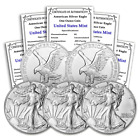 2021 Lot of (5) 1 Oz American Silver Eagle Coins Brilliant Uncirculated (Type 1