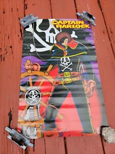 1989 Space Pirate Captain Harlock Vintage Original Movie Promotion Poster Comics