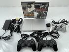 New ListingSony PlayStation 2 PS2 Slim Silver SCPH-79001 Console System OEM Bundle