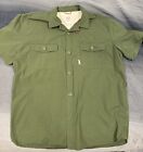 Men's Topo Designs Green Field Short-Sleeve Shirt - Large