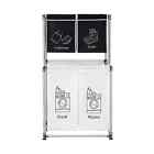 Laundry Hamper 2 Tier Laundry Sorter with 4 Removable Bags for Organizing Clothe