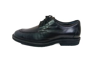 NEW Asics Runwalk Walking Oxford Business Shoes Black Leather Men's 9 D Wallage