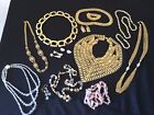 Vintage Costume Jewelry Huge Lot Gold Tone Chunky 80’s 90’s Unmarked