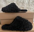 UGG Maxi Curly Slide Black Sheepskin Slippers  Women’s Size 7