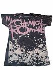 My Chemical Romance T-Shirt MEDIUM Short Sleeve All Over Print Crow Skull Band