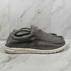 Hey Dude Wally Mens Size 13 Stretch Iron Gray Slip On Comfort Casual Shoes