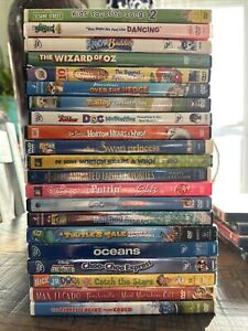 Lot Of 21+ Animated DVD Movies Children Kids Disney Dreamworld Dr Seuss & More