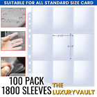 1800 Pockets Card Sleeves Binder Sheets, Double-Sided Trading Card Pages Slee
