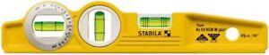 Stabila 25360 Die Cast Magnetic Torpedo with 360-degree vial and Yellow