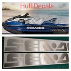 Sea Doo SeaDoo Hull Decal Side Logo Sticker Brushed Silver GTX RXP RXT Limited