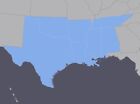 TOPO GPS Map for Garmin US Southern States AR LA OK TX AL KY MS TN
