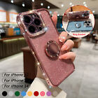 For iPhone 15 Pro Max 14 13 12 11 XS XR 87 Girls Glitter Diamond Ring Stand Case