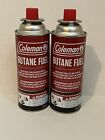 2 Cans 8.8 Oz Of Coleman Butane Stove Camp Fuel
