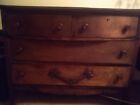 Antique Dark Oak 4 Drawer Dresser 1920-1930