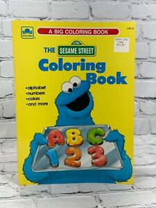 Golden A Big Coloring Book Sesame Street Coloring Book by Carol Nicklaus [1987]
