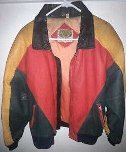 90's Vintage Phase2 8 Ball Leather  Jacket