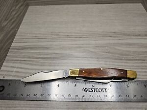 KA-BAR USA 1109, 3 Blade Stockman Knife, Rosewood Handle, 3 7/8