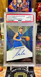 New Listing2018-19 Panini Revolution LUKA DONCIC ROOKIE ON CARD AUTO PSA 10