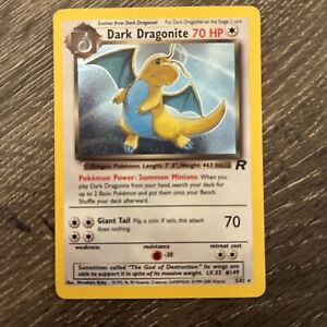 Dark Dragonite Team Rocket Holo Rare 5/82 Pokemon Card WOTC