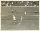 1936 Press Photo Alice Marble and Helen Pederson during tennis tournament