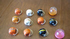 Lot of 10 Vintage AFL/NFL GUMBALL MINI FOOTBALL HELMETS, 2 Containers Steelers