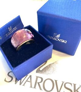 Swarovski Nirvana Ring Size 52/6 Crystal Purple Petite Ring Fully Cut
