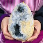 New Listing2060G Natural Beautiful Blue Celestite Crystal Geode Cave Mineral Specimen 992