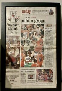 Vintage 90’s Chicago Bulls Chicago Tribune Newspaper NBA Finals vs Utah Jazz