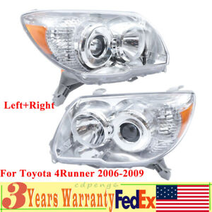 Right+Left Headlamps For Toyota 4Runner 2006-2009 Pair Projector Headlights  (For: 2006 Toyota 4Runner SR5 4.0L)