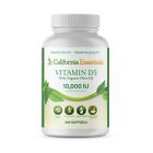 Vitamin D3 10000 IU (250mcg) Enhanced with Organic Olive Oil (360 Softgel)
