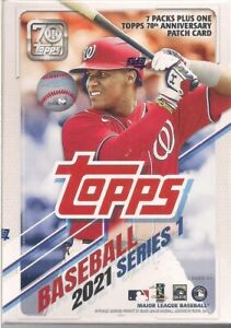 New ListingLot of 2 - 2021 Topps Series 1 Baseball Factory Sealed Patch Blaster Box