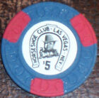 Old $5 BINIONS HORSESHOE Casino Poker Chip Vintage Horseshoe Mold Las Vegas NV