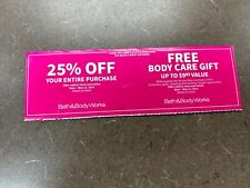 BATH AND BODY WORKS 25% OFF COUPON EXPIRES 5/12/2024