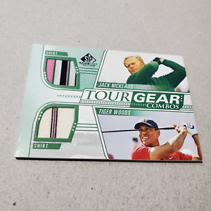 New Listing2021 SP Game Used TIGER WOODS JACK NICKLAUS Tour Gear Combos #TG2-NW Relic
