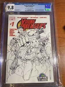 Young Avengers #1 CGC 9.8 Wizard World Los Angeles Sketch Variant LA 2005 -MCU