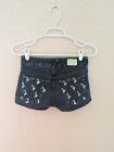 Vintage Baby Phat Micro Mini Low Rise Denim Shorts Size 3 Y2K 90s