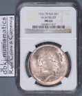 1921 Peace Silver Dollar $1 - NGC MS63