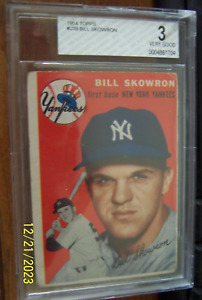 1954 Topps #239 Bill Skowron RC Rookie NY Yankees BVG 3 VG