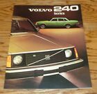 Original 1975 Volvo 240 Series Sales Brochure 75 Sedan Station Wagon